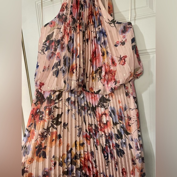 Sam and Jess Floral Pleated Maxi Dress Gown Size 16 Wedding Guest Formal Spring - Picture 5 of 9
